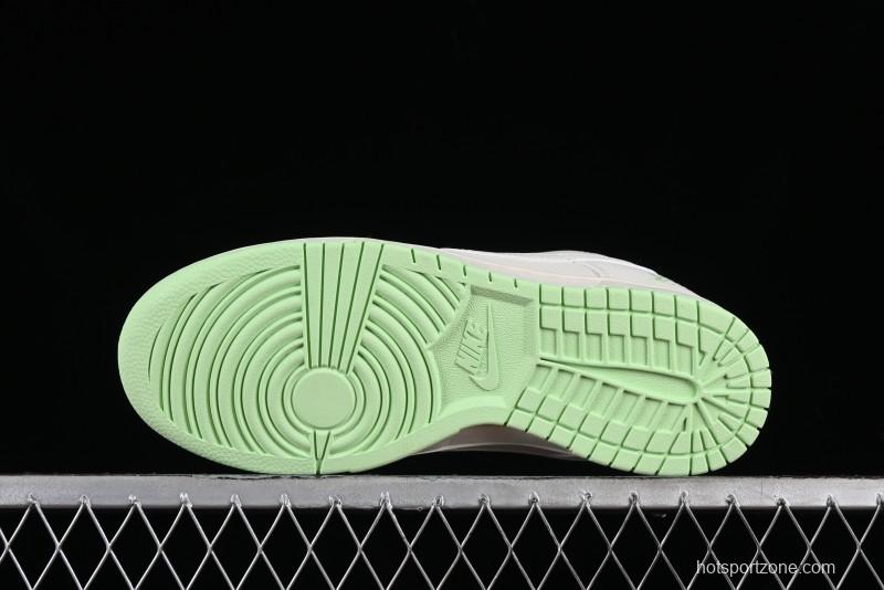 Nike SB Dunk Low LV Collaboration - Double Swoosh Fluorescent Green Anniversary High-End Custom Low-Top Casual Skate Shoes - XX2025-321