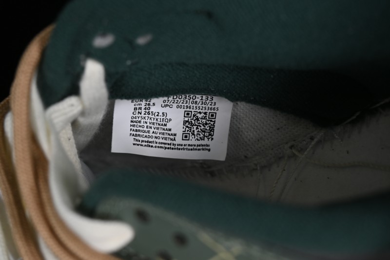 Nike Dunk Low Panda Prank Jungle Crossing - Green Wild Floating Abyss Beige Brown Green SB Lace-Up Low-Top Casual Skate Shoes - FD0350-133