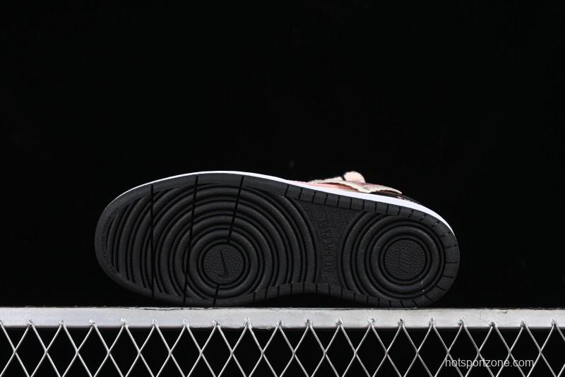 Nike Court Borough Low 2 Berry Worry Playful Cute Trendy Retro Low-Top Casual Sneakers - BQ5448-110