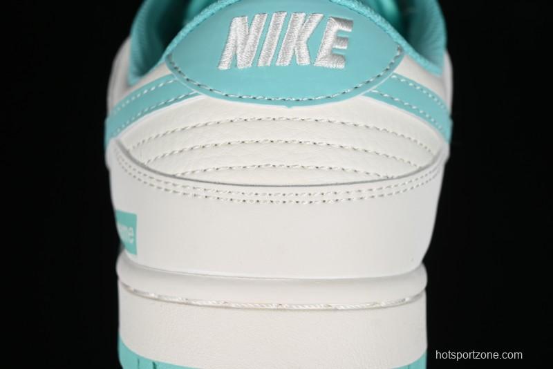 Nike SB Dunk Low Supreme Collaboration - Wheat Green Canvas Anniversary High-End Custom Low-Top Casual Skate Shoes - BB6698-512