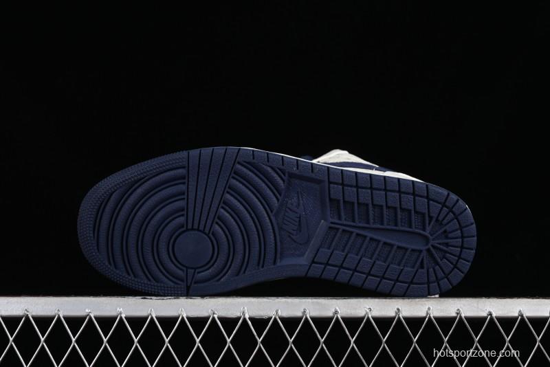 Nike Air Jordan 1 Low LV Collaboration Retro Casual Sneakers in Beige Orange - WG8850-001