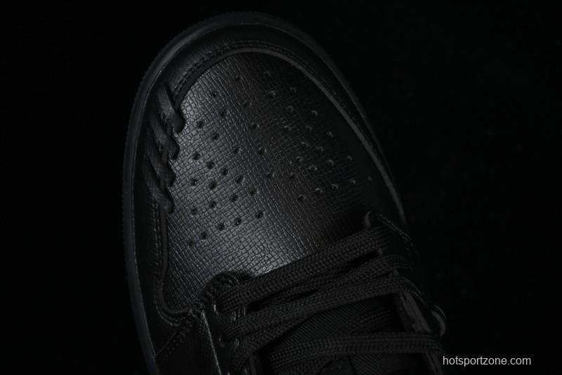 Nike Air Jordan 1 Low "Method of Make" Casual Sneakers with Woven Design - FN5032-007