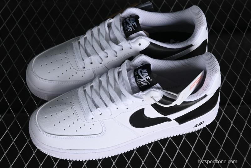 Nike Air Force 1 '07 Low Black White Broken Hook Casual Sneakers - HF9096-100