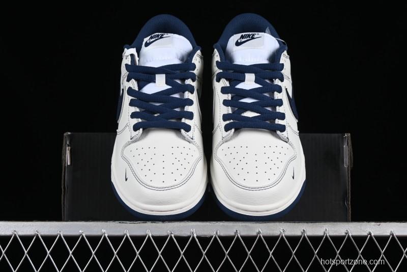 Nike Supreme x SB Dunk Low Collaboration Dark Blue Colorway Low-Top Casual Skate Shoes - RM2308-238
