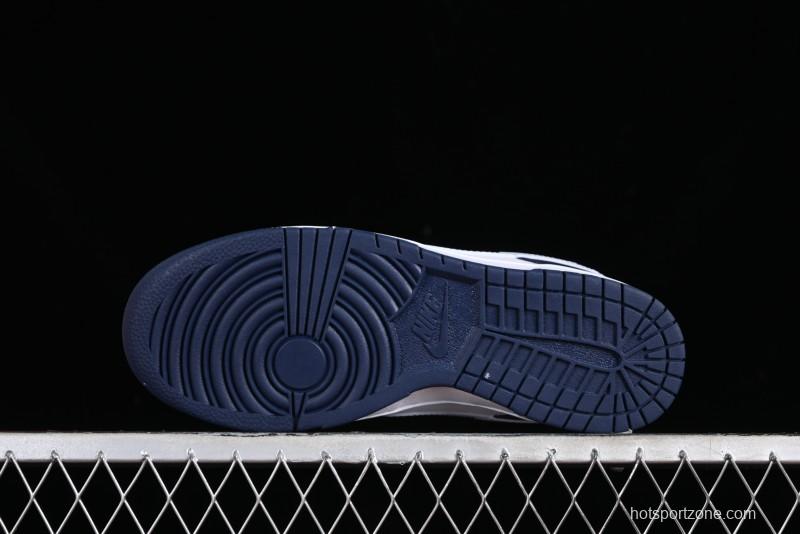 Nike SB Dunk Low Casual Skate Shoes in Black, White, and Blue - FQ8826-100