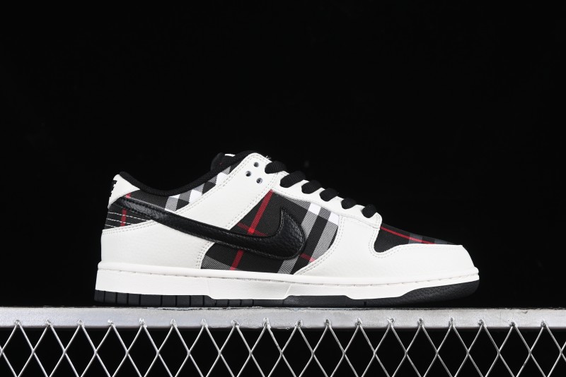 Nike SB Dunk Low Supreme Plaid Colorway Low-Top Casual Skateboarding Shoes - SP1098-071