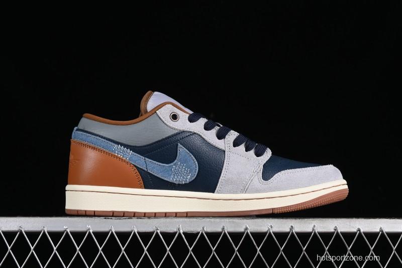 Nike Air Jordan 1 Low AJ1 Customized Low-Top Casual Sneakers - FZ5042-041