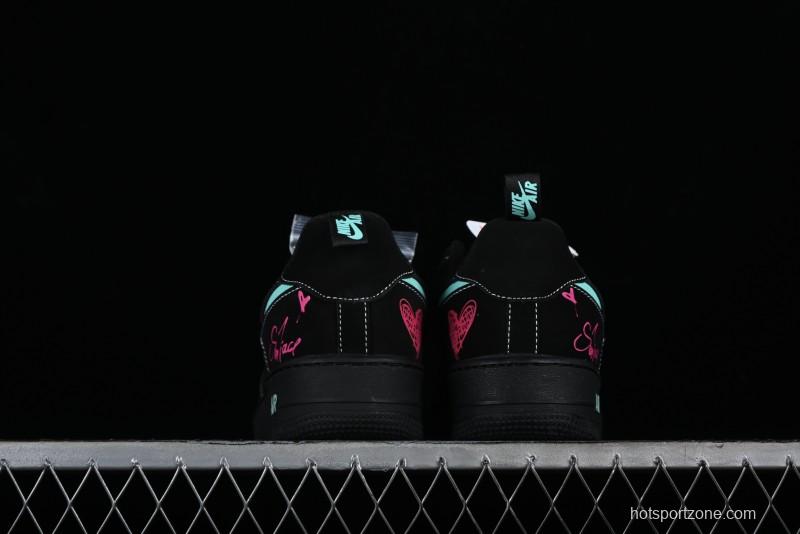 Nike Air Force 1 '07 Low Flame Red Lips Qixi Limited Edition Casual Sneakers - FB8971-005