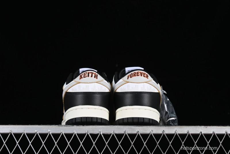 Nike HUF x SB Dunk Low "San Francisco" Black White Panda Skateboarding Shoes - FD8775-001