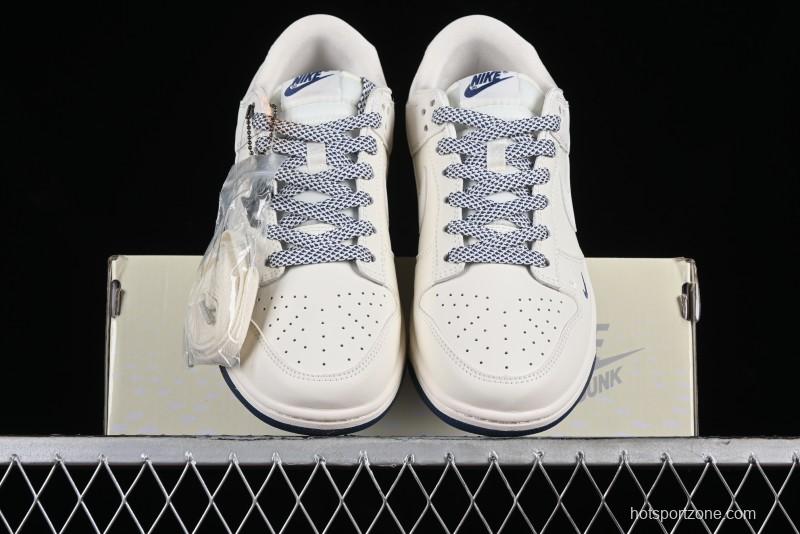 Nike SB Dunk Low LV Collaboration - Double Swoosh Blue Sole Anniversary High-End Custom Low-Top Casual Skate Shoes - XX2025-320