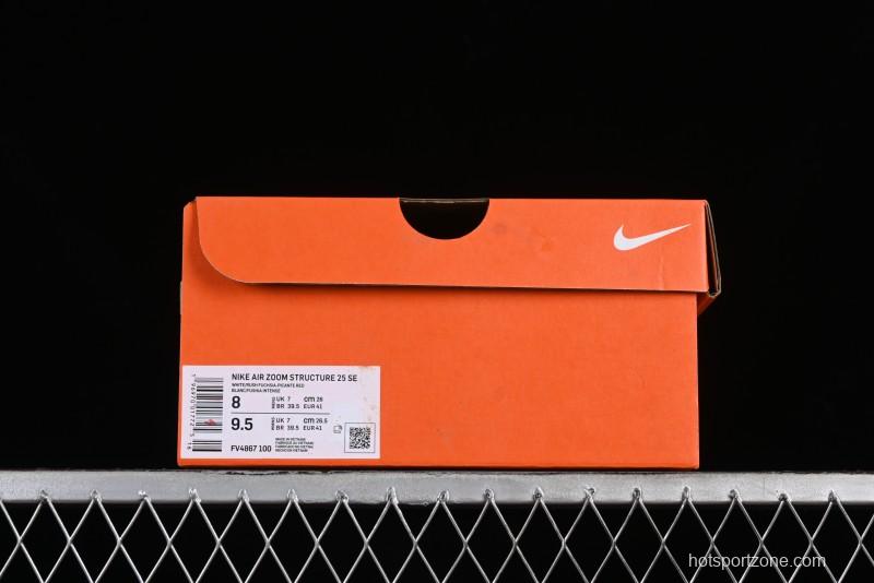 Nike Air Zoom Structure 25 Cushioned Anti-Slip Comfort Running Shoes - FV4867-100