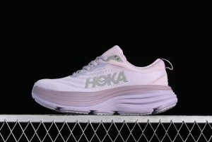 HOKA ONE ONE Bondi 8 Performance Cushion Running Shoes with Enhanced Support - 1127952 LMEL