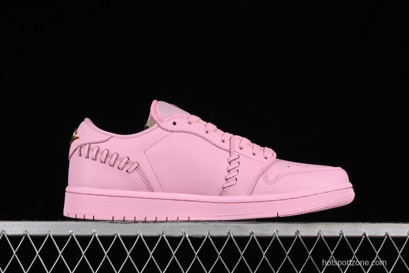 Nike Air Jordan 1 Low "Method of Make" Casual Sneakers with Woven Detailing - FN5032-600