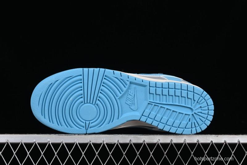 Nike SB Dunk Low BAPE Collaboration - Beige Grey Indigo Anniversary Premium Custom Low-Top Casual Skate Shoes - BB8969-002