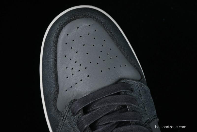 Nike Air Jordan 1 Mid Basketball Shoes in Space Gray - FJ3448-001