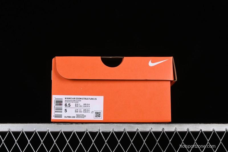 Nike Air Zoom Structure 25 Running Shoes 2024 New Release with Cushioning Anti-Slip Comfort - DJ7884-100