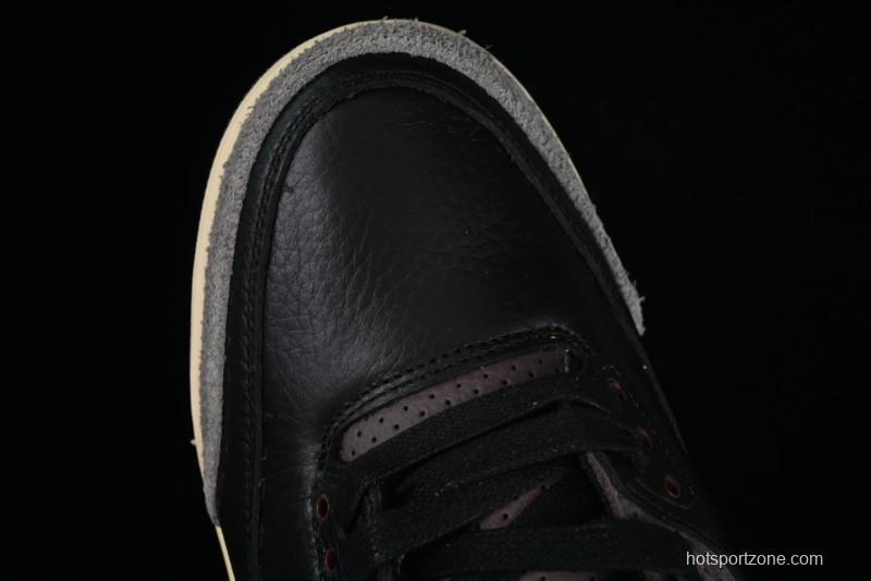 Nike A Ma Maniere x Air Jordan 3 Retro Black Sneakers - FZ4811-001