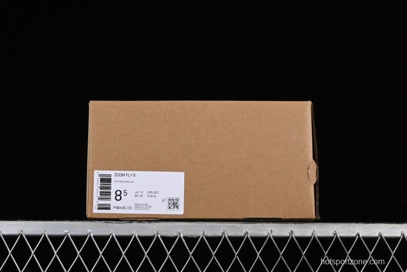 Nike Zoom Fly 6 Running Shoes with Flyknit and React Foam for Superior Elasticity and Lightweight Comfort - FN8455-101