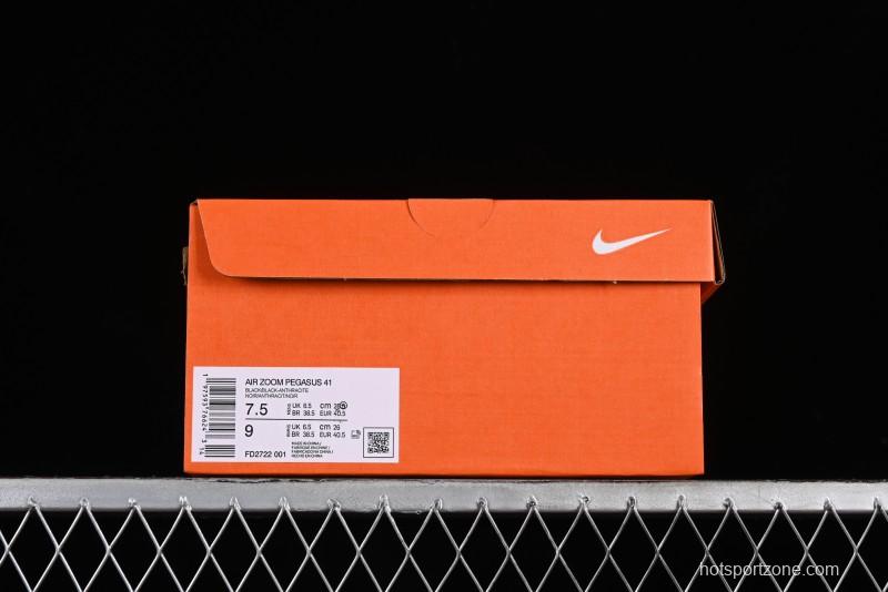 Nike Air Zoom Pegasus 41 Running Shoes with Breathable Mesh and Cushioned Support - FD2722-001