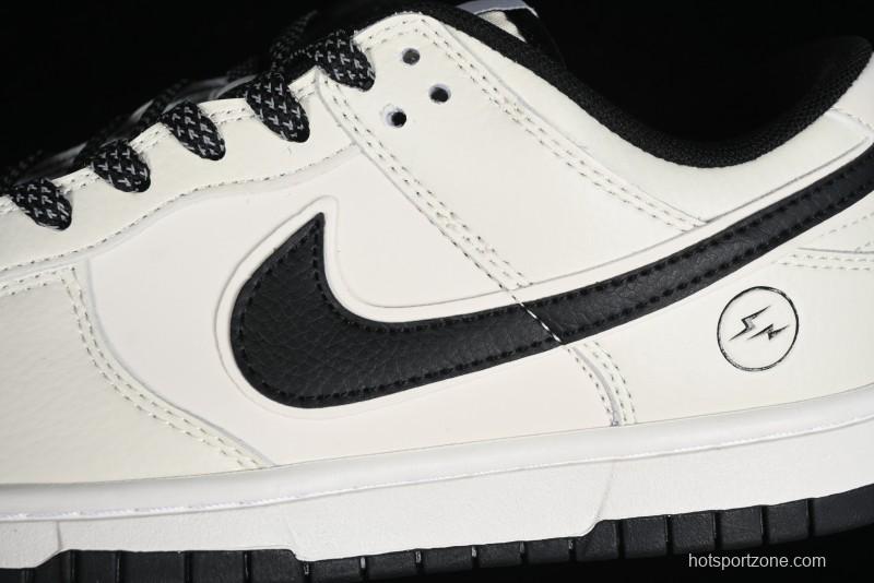 Nike SB Dunk Low Lightning Collaboration Off-White Black Starry Sky Anniversary High-End Custom Low-Top Casual Skate Shoes - XD1688-015
