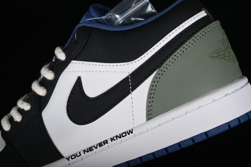 Nike Air Jordan 1 Low AJ1 Casual Lifestyle Sneakers - 553558-414