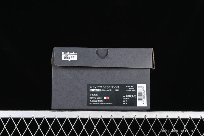 OnitsukaTiger Mexico 66 Low-Top Canvas Casual Running Shoes - D3K0Q-0023