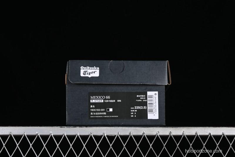 Onitsuka Tiger Mexico 66 Low-Top Leather Sneakers for Casual Running - 1183C102-001