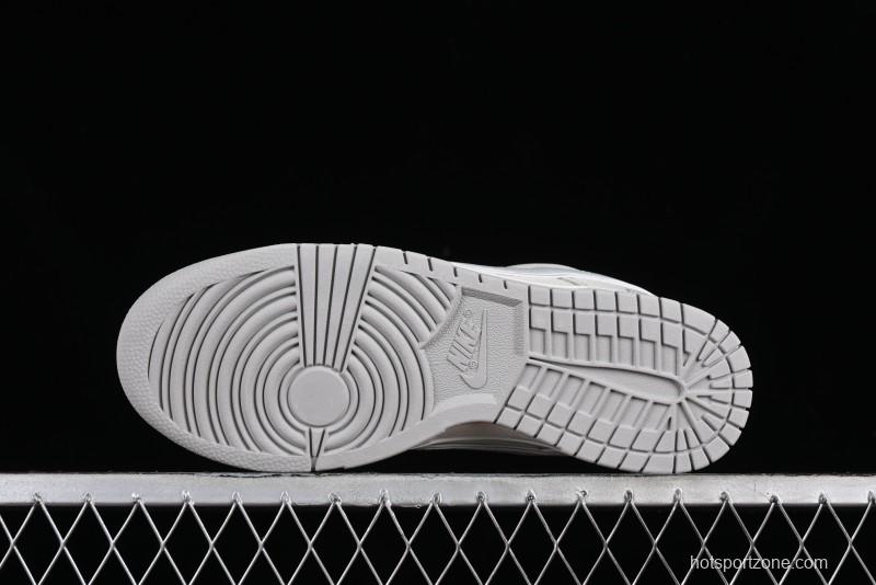 Nike SB Dunk Low UN Collaboration - Light Grey Swoosh Anniversary High-End Custom Low-Top Casual Skate Shoes - SF1588-135