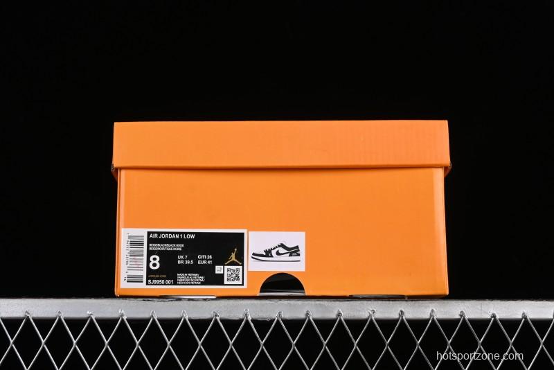 Nike Air Jordan 1 Low LV Collaboration - Black White Panda Custom Culture Casual Sneakers SJ9950-001