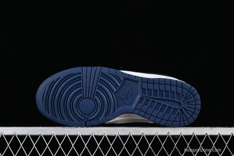 Nike Supreme x SB Dunk Low Collaboration Dark Blue Colorway Low-Top Casual Skate Shoes - RM2308-238