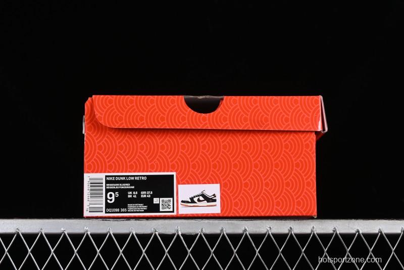 Nike SB Dunk Low Year of the Dragon Limited Edition - Dark Pattern Blue Red Swoosh Anniversary Custom Low-Top Casual Skate Shoes - DQ1098-365