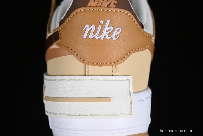 Nike Air Force 1 Shadow Low-Top Sneakers with Lightweight EVA Midsole and Anti-Slip RB Rubber Outsole - DZ1847-106