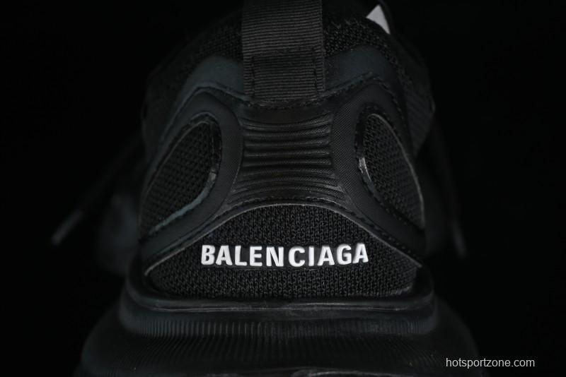 Balenciaga Circuit Lightweight Distressed Print Round Toe Fashion Casual Sneakers - WFLGY1000