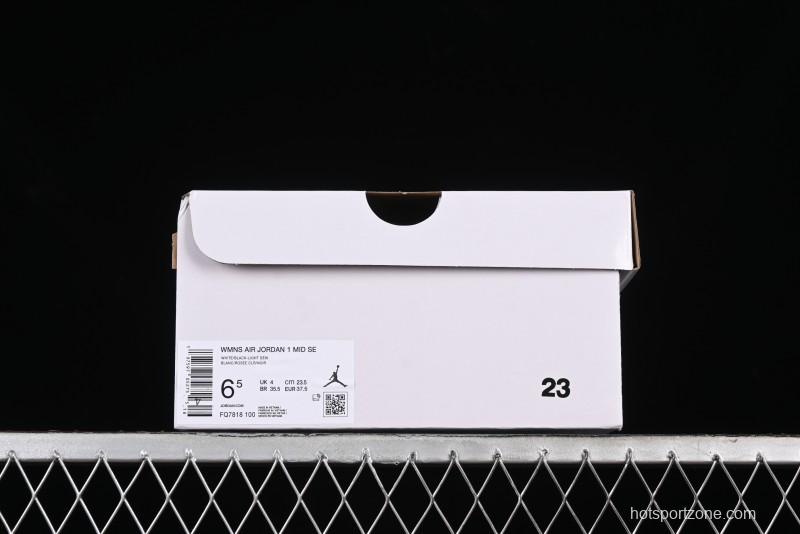 Nike Air Jordan 1 Mid AJ1 Snake Black Green Toe Mid-Top Basketball Shoes - FQ7818-100