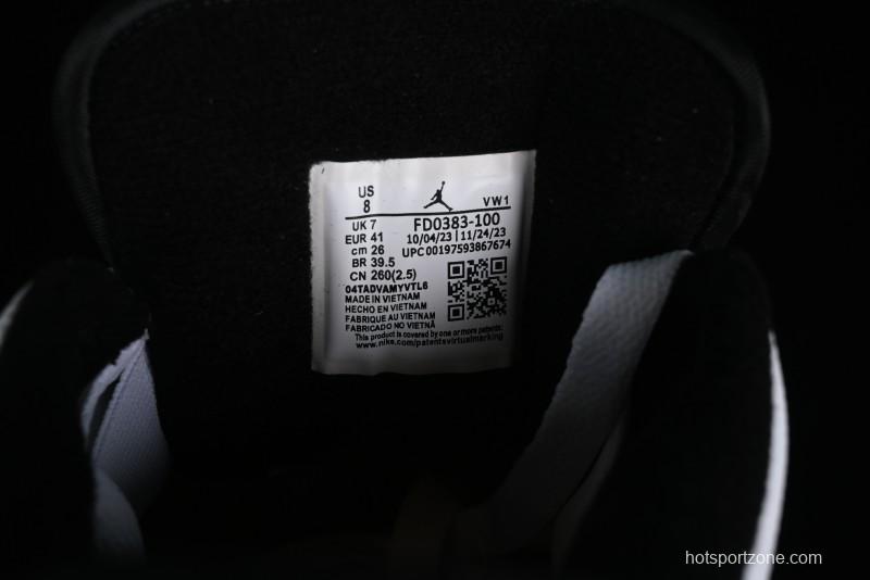 Nike Air Jordan 2/3 Retro Low-Top Basketball Shoes in White/Black - FD0383-100