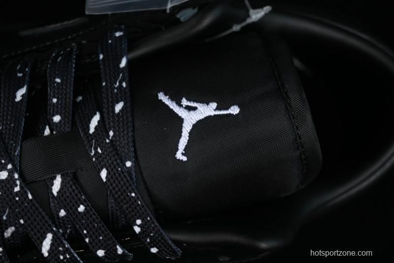 Nike Air Jordan 1 Low "Black Croc" Casual Sneakers with Crocodile-Embossed Leather - HJ7743-010