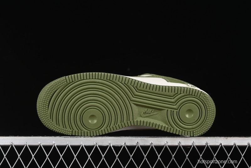 Nike Air Force 1 '07 Low Stussy Collaboration - Lotus Green Low-Top Casual Sneakers - BB5353-515
