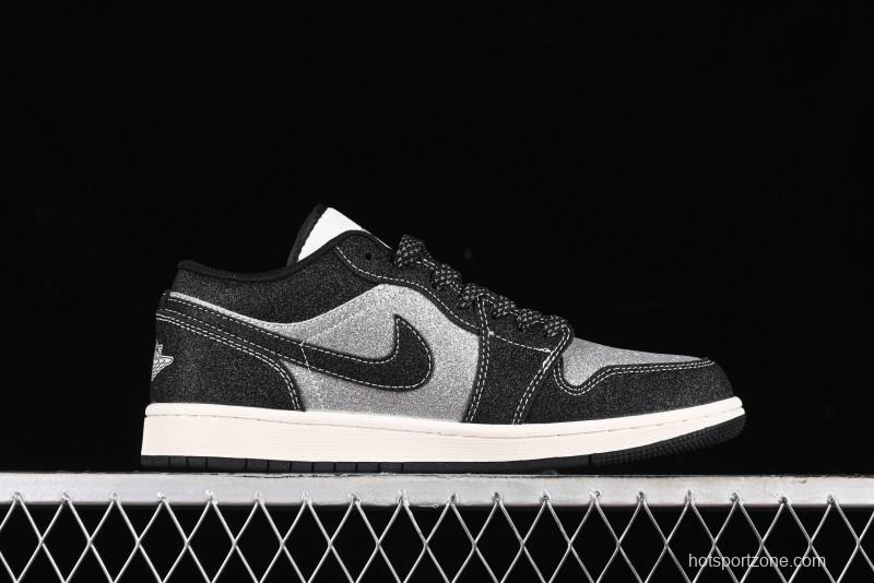 Nike Air Jordan 1 Low Retro Basketball Shoes Custom Starry Sky Design - SJ9950-012