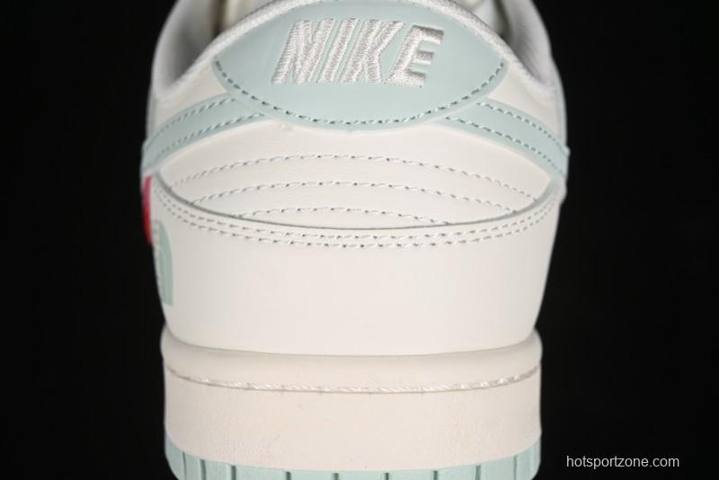 Nike SB Dunk Low The North Face Supreme Collaboration - Bamboo Green Anniversary Custom Low-Top Casual Skate Shoes - XX2025-658