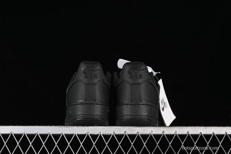 Nike Air Force 1 '07 Low Graffiti Black Silver Anime Hand-Painted Casual Sneakers - CW2288-012