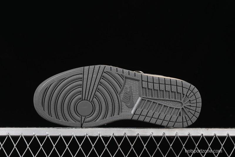 Nike Travis Scott x Fragment Design x Air Jordan 1 Low OG SP AJ1 Retro Sneakers - CH6336-013