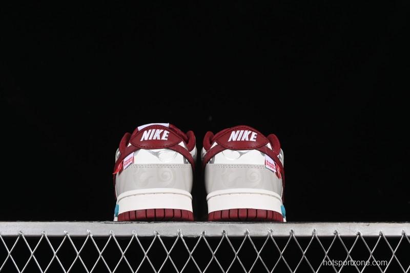 Nike Dunk Low Panda Prank CNY Year of the Dragon Limited Edition Team Red SB Low Top Casual Skate Shoes - DD1391-601