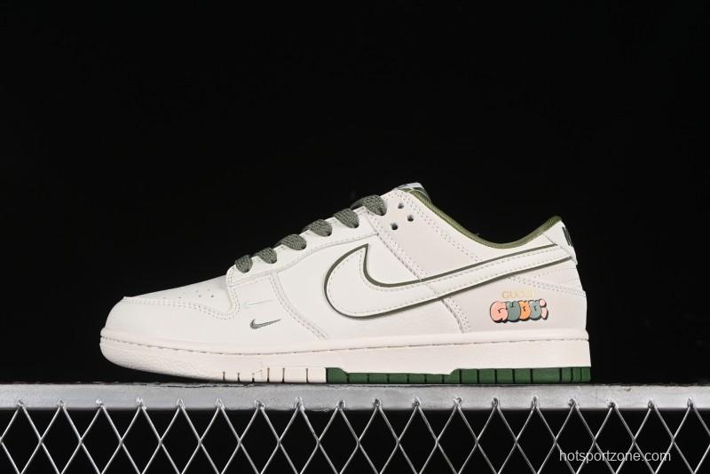 Nike SB Dunk Low Gucci Collaboration Anniversary High-End Custom Sneakers - DQ1098-398
