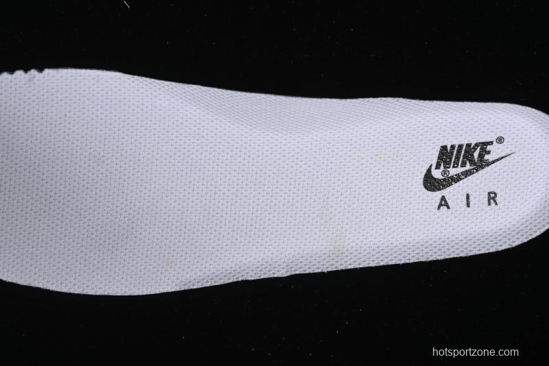 Nike Air Force 1 '07 Low White Grey Black Double Swoosh Casual Sneakers - DY8899-001