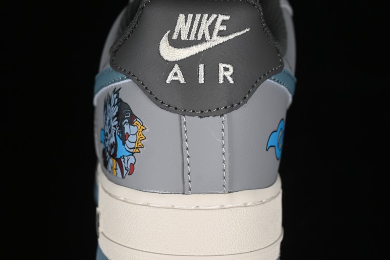Nike Air Force 1'07 Low "Galuru" Digimon Themed Casual Sneakers - CJ0304-310