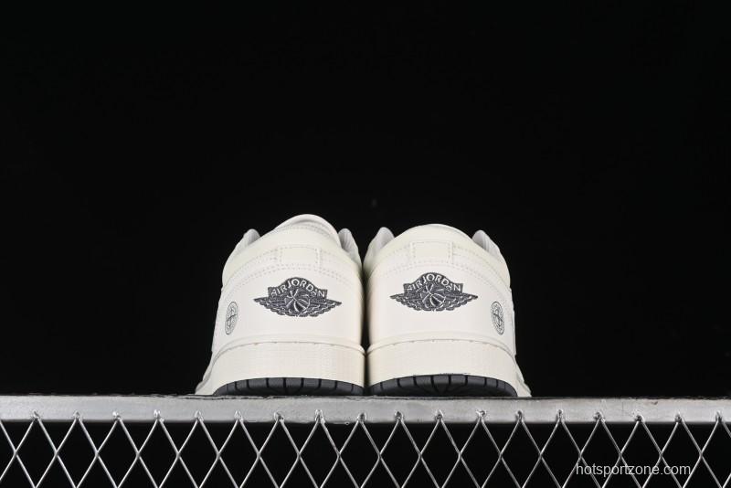 Nike Air Jordan 1 Low Retro Basketball Shoes Stone Island Collaboration - DC2024-025