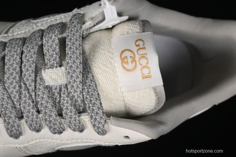 Nike Air Force 1 '07 Low Gucci Collaboration - Beige Grey Linen Casual Sneakers - XZ3398-688