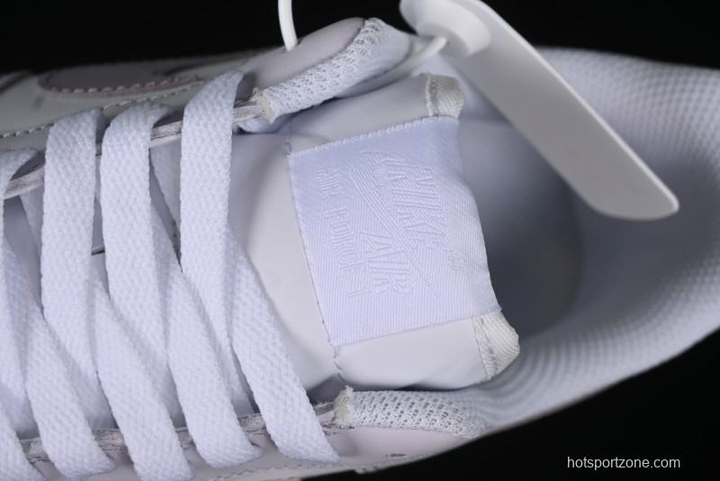 Nike Air Force 1 '07 Low Casual Sneakers with Anime-Inspired Light Gray Purple Spray Paint Design - DY8899-004