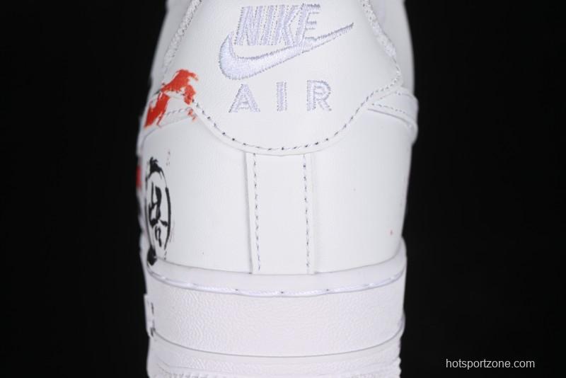 Nike Air Force 1 '07 Low Black Myth Wukong Custom Spray Paint Gift Box Low-Top Casual Sneakers - ZH0316-043