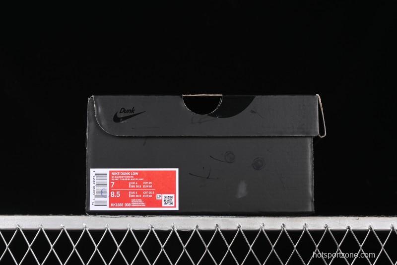 Nike SB Dunk Low Comme des Garcons Collaboration - Off-White Blue Swoosh Anniversary Custom Low-Top Casual Sneakers - KK1888-008
